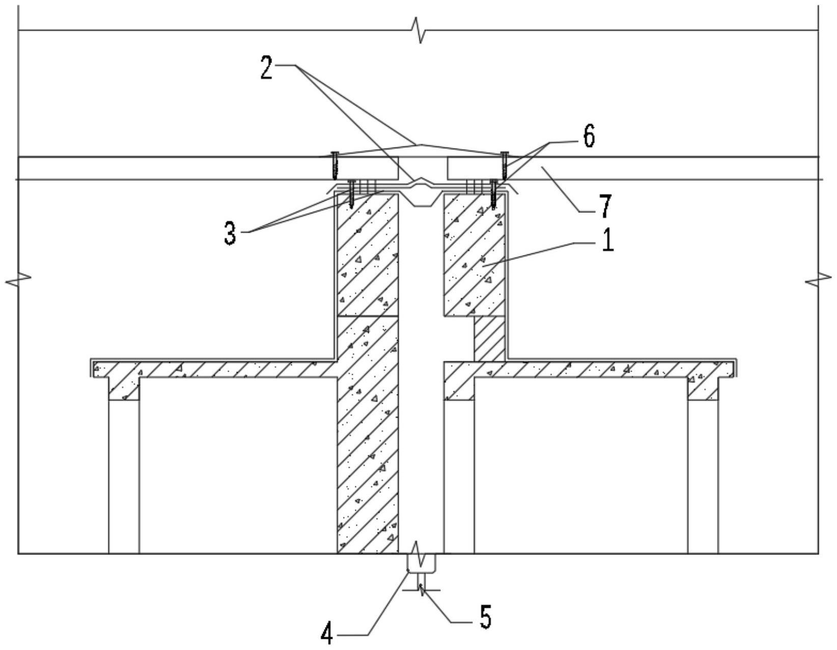 一种屋面格栅花架梁变形缝构造的制作方法