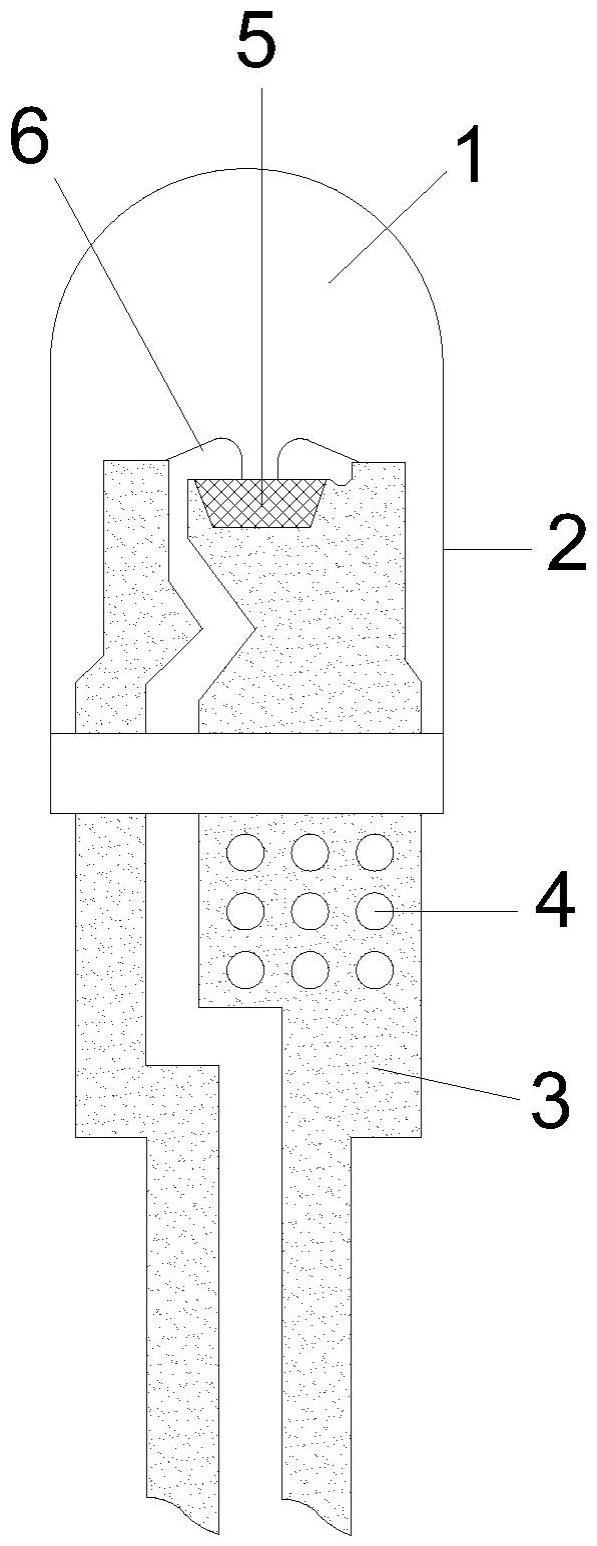 加宽支架散热直插视觉LED灯的制作方法