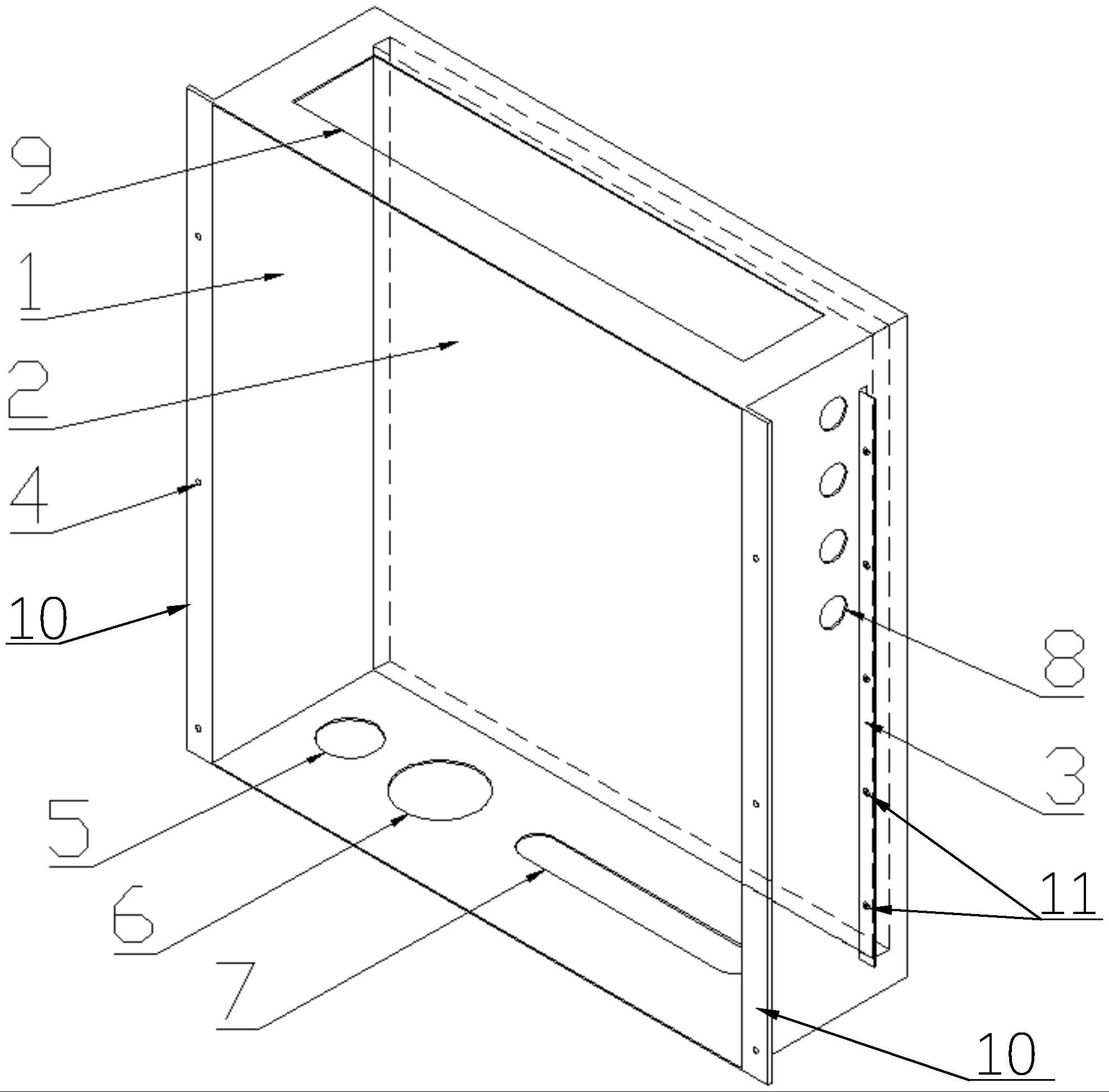 一种箱型模块专用的壁挂式电控柜的制作方法