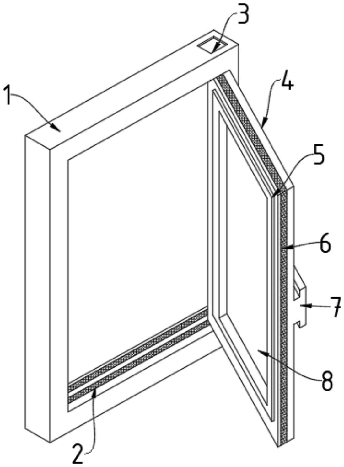 一种翻转式铝合金门窗的制作方法
