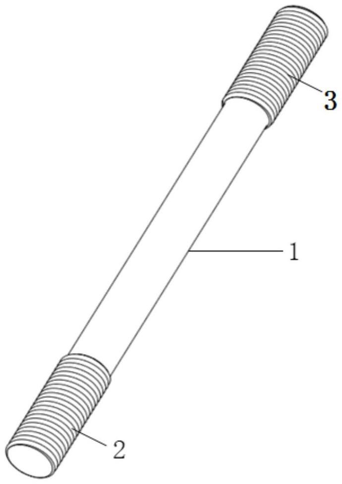 抗疲劳双头螺柱、风力发电机叶根连接结构的制作方法