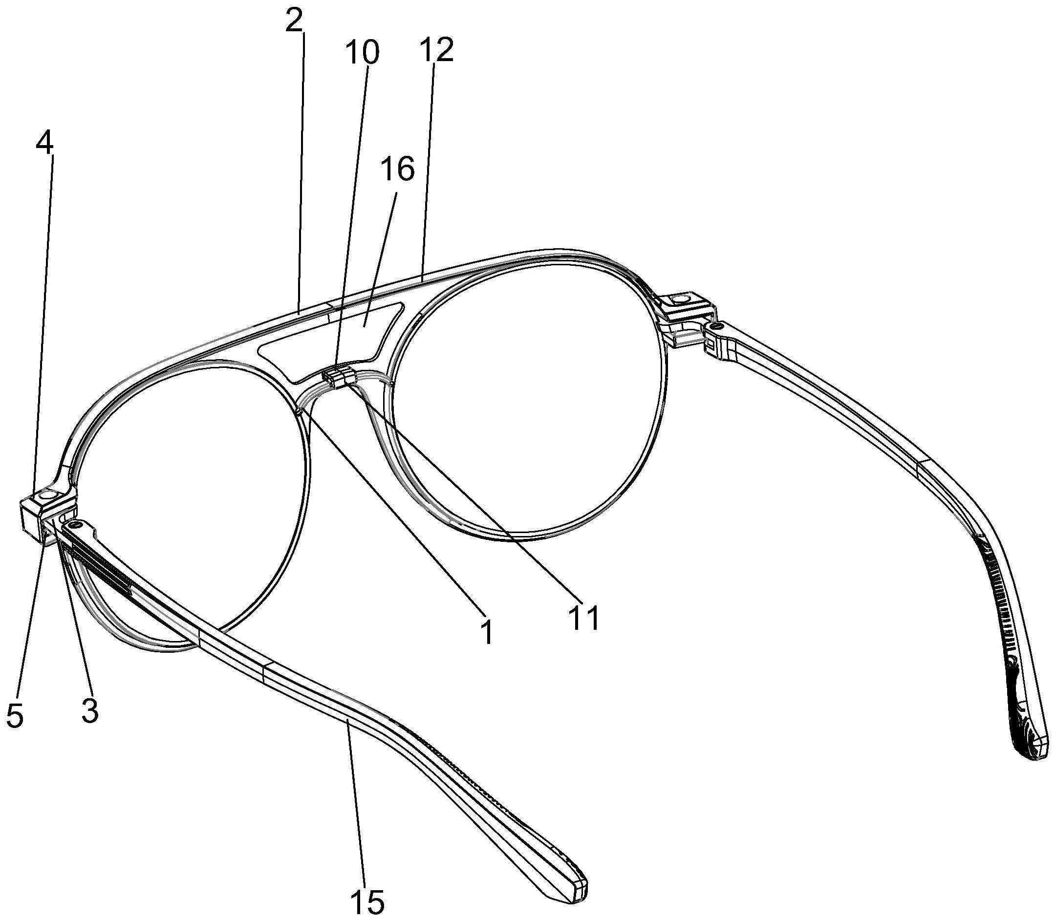 一种磁铁对吸式眼镜的制作方法