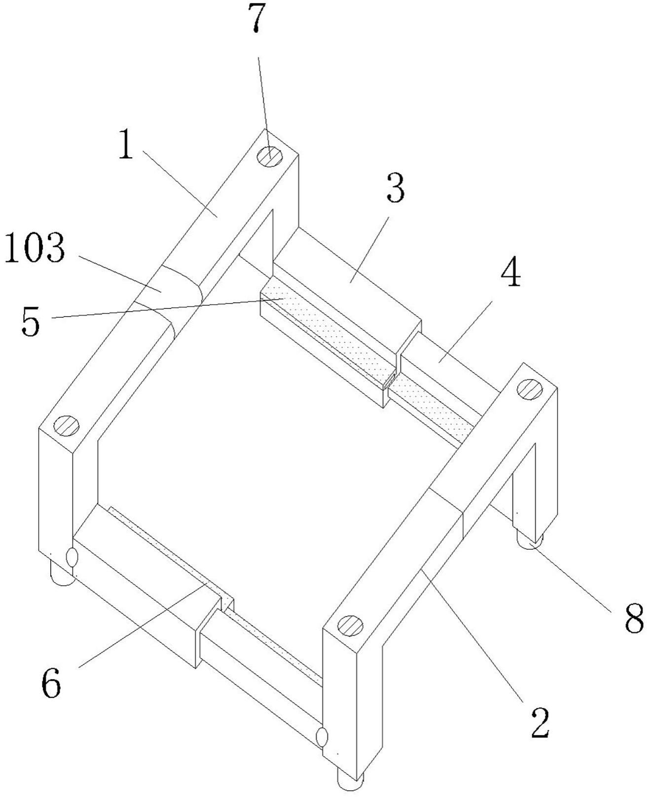 一种可折叠式电池壳体料架的制作方法