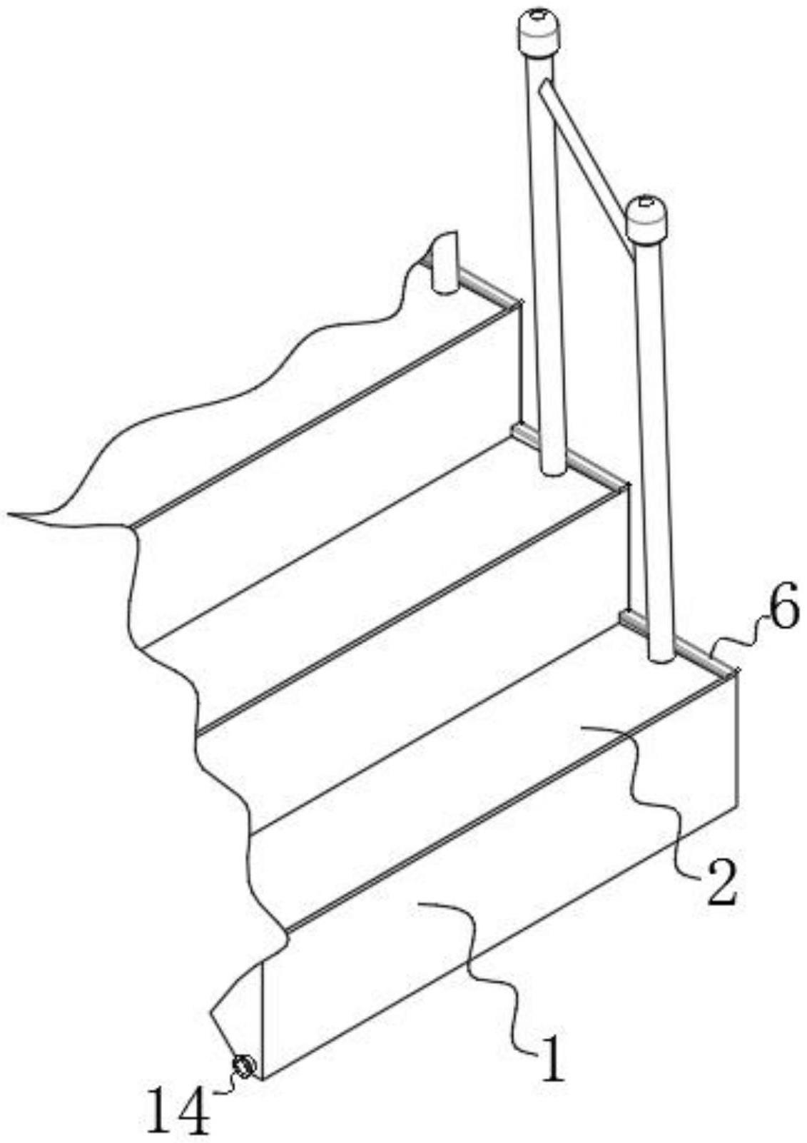 一种阶梯线条防水结构的制作方法
