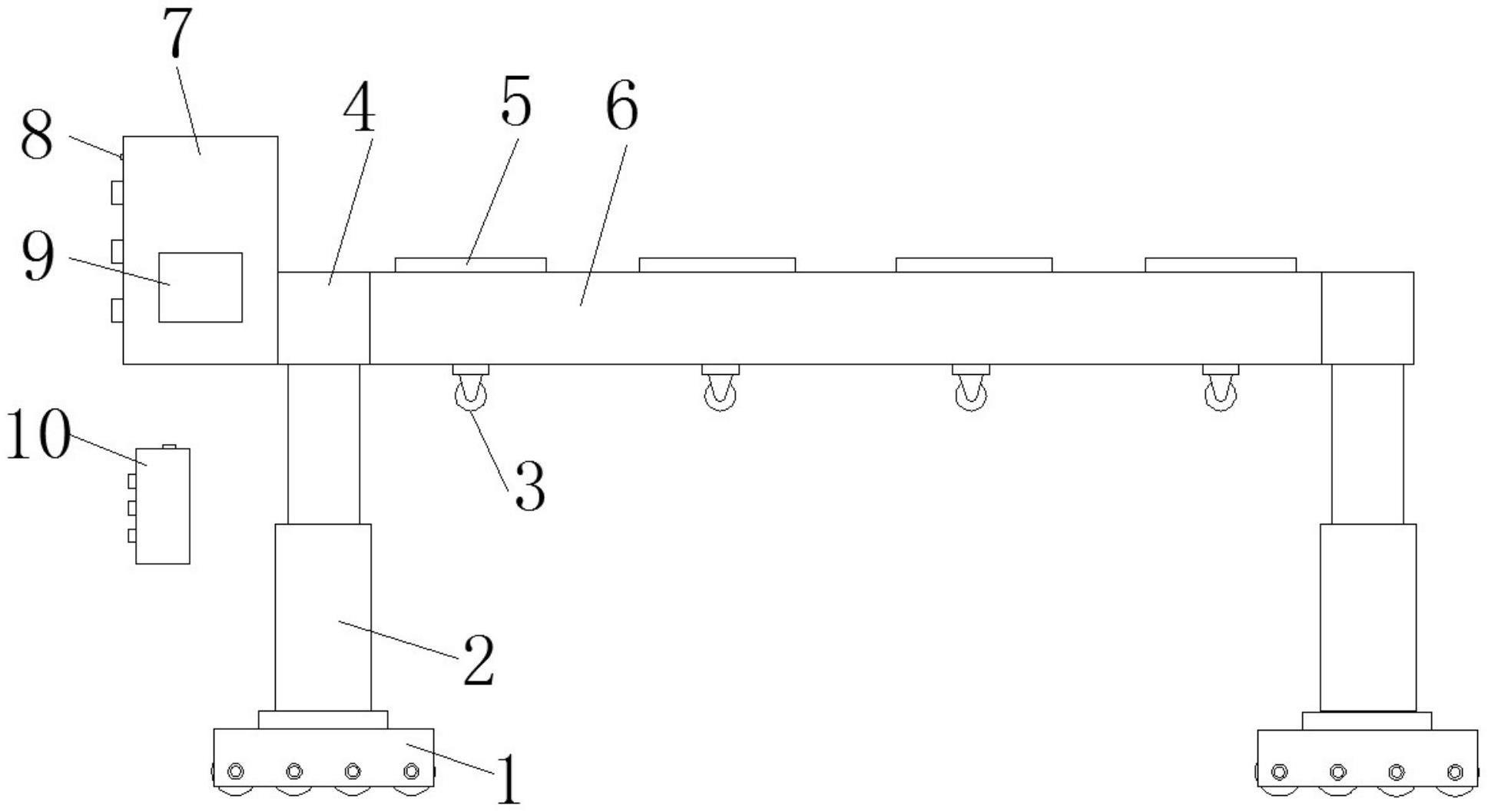 一种重型设备装卸用的低位液压龙门架结构的制作方法