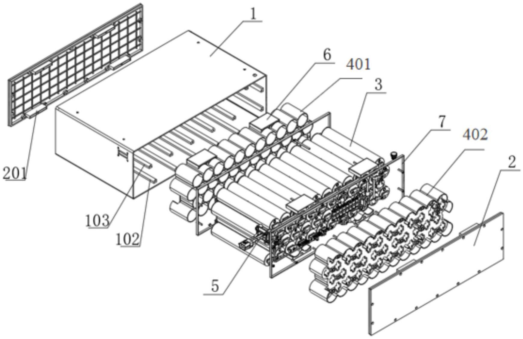 一种圆柱形电芯模组用缓冲结构及圆柱形电池模组的制作方法
