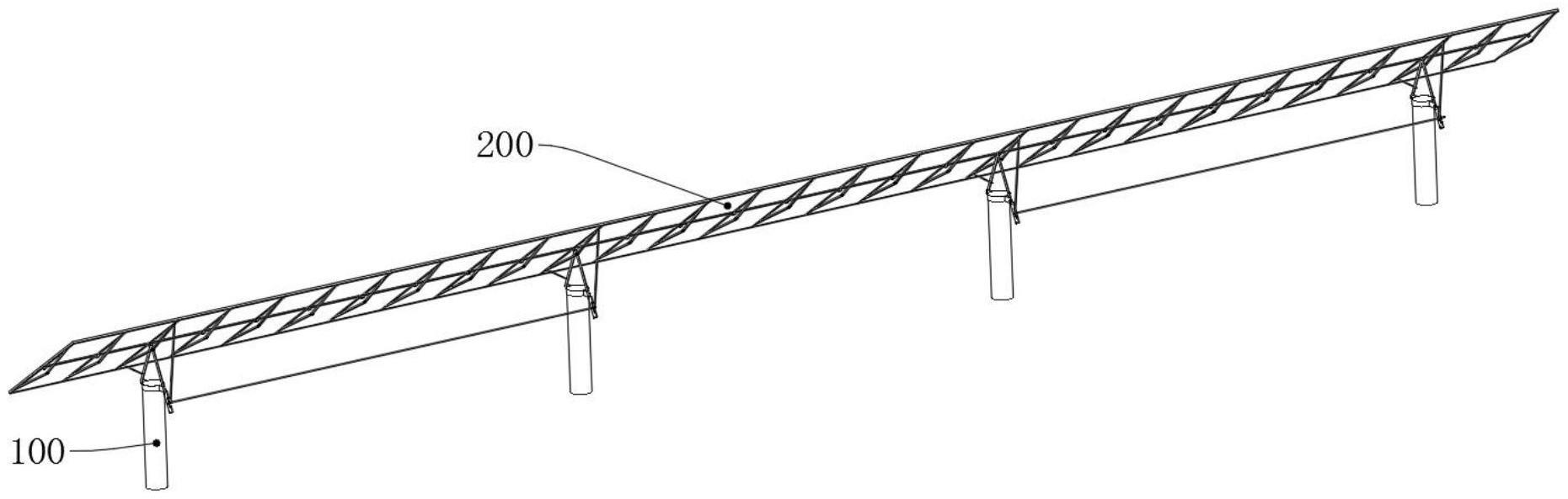 一种利用气弹簧的光伏面板倾角调节结构的制作方法