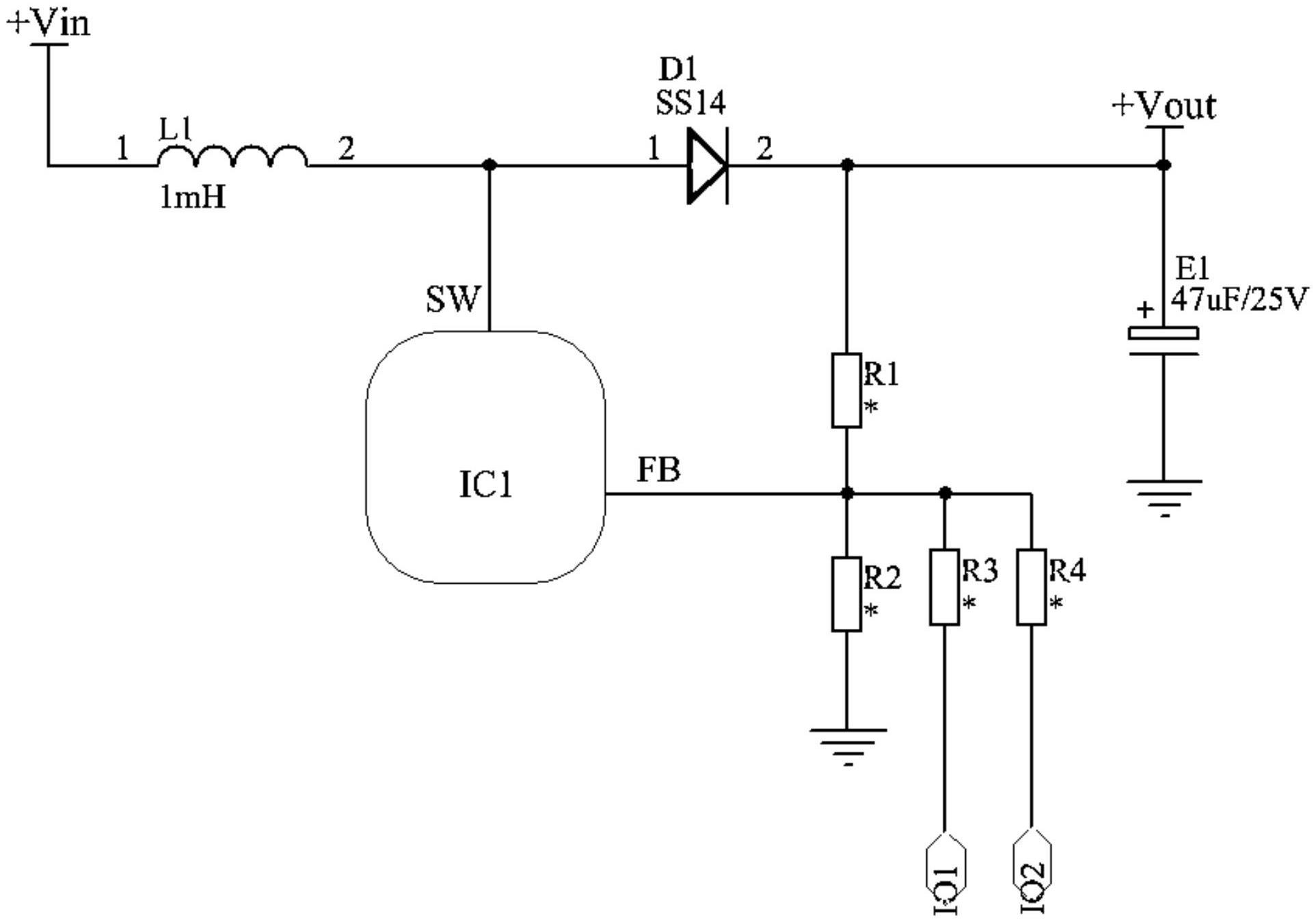 一种用于输出多种电压的升压芯片反馈控制电路的制作方法