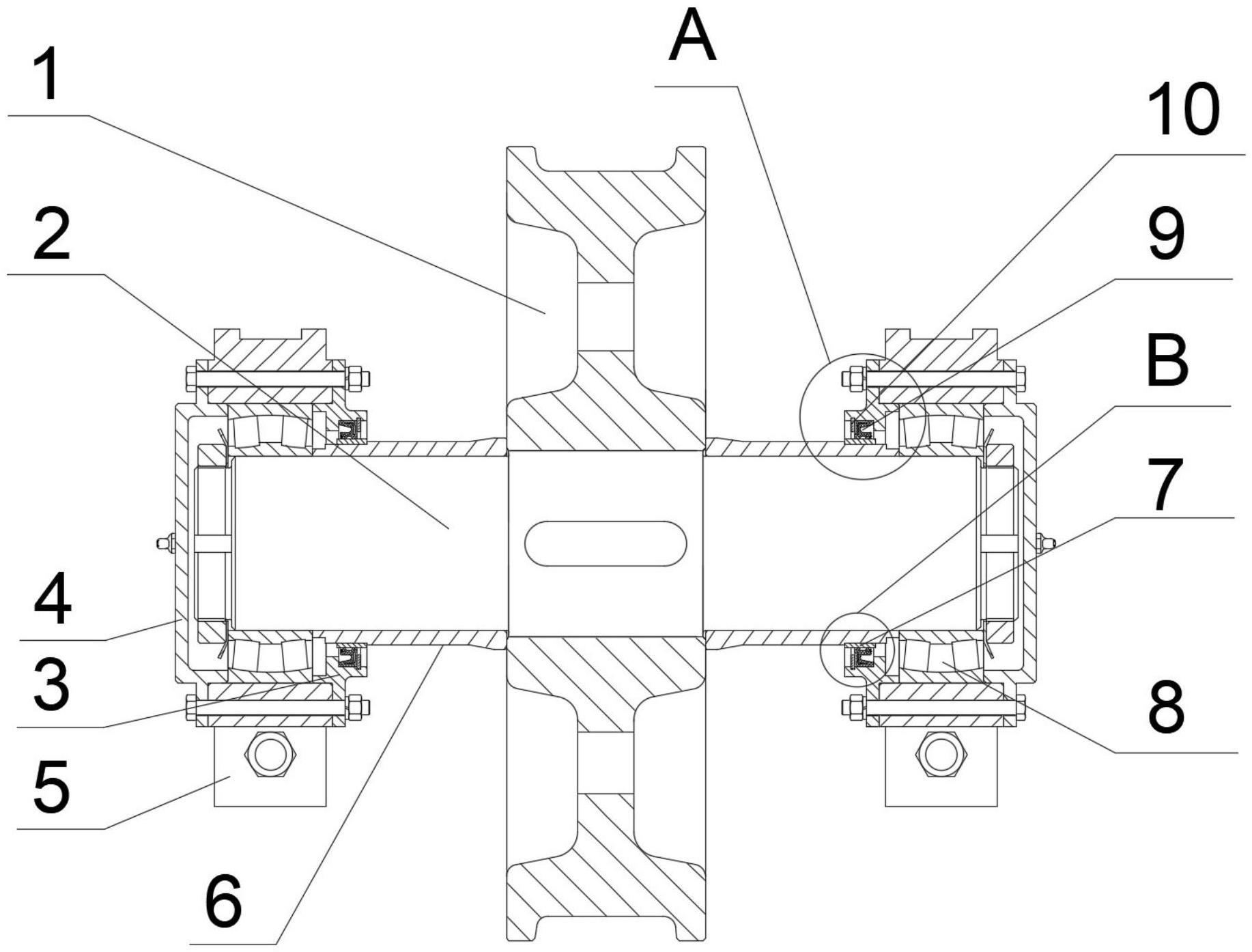 轴体密封机构、起重机用车轮组和起重机的制作方法