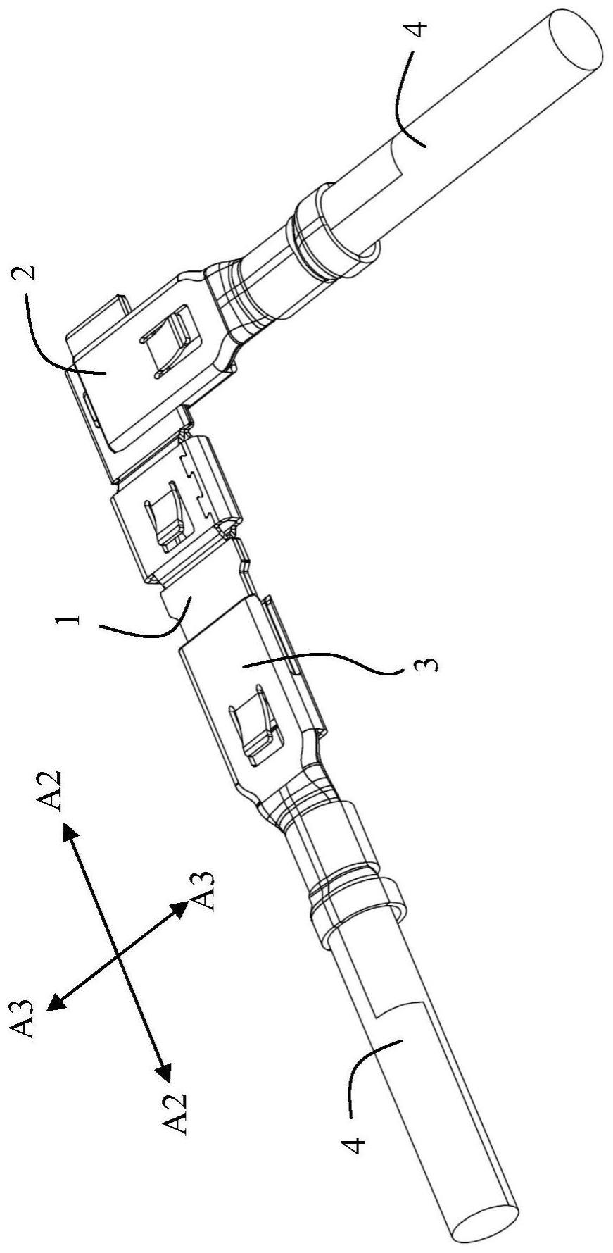 转接端子、连接器及连接器组件的制作方法