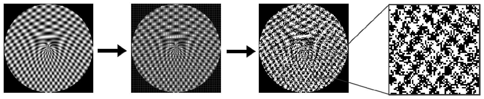 二维量子点阵叉型交叉光栅、光学衍射器件及其制备方法