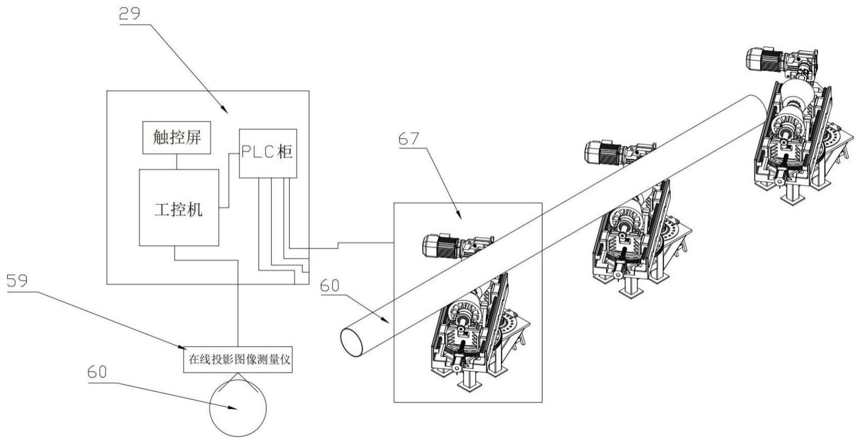 一种自动调整钢管输送前进螺距的装置及螺距调整方法