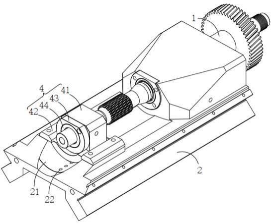 一种滚齿机用刀架连轴机构的制作方法
