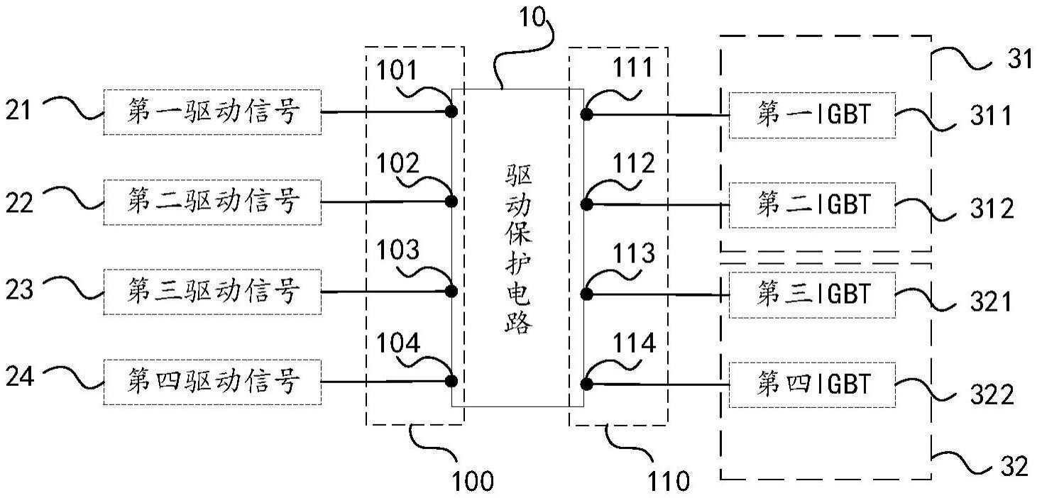 一种驱动保护电路以及直流变换器装置的制作方法