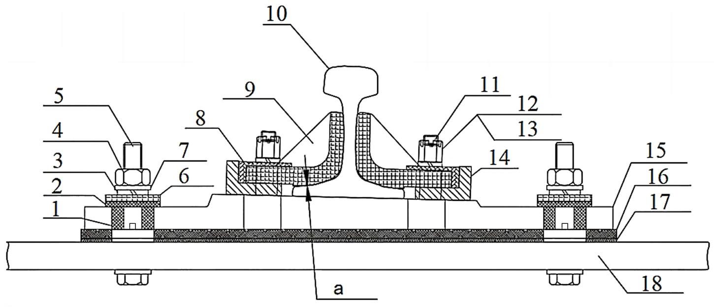 一种连续梁端钢枕用小阻力轨道扣件的制作方法