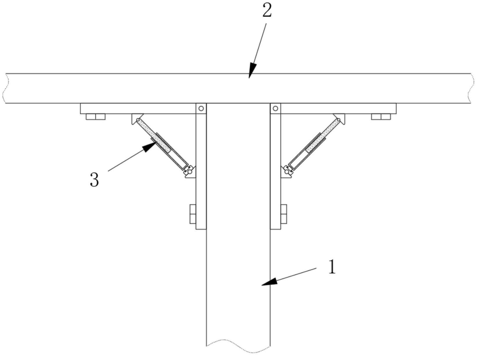 一种梁柱非焊接型斜撑加固结构的制作方法