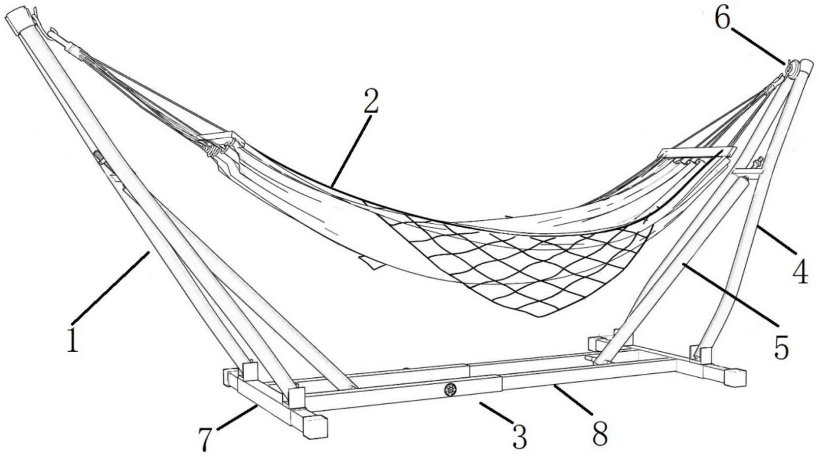 一种便携式折叠吊床的制作方法