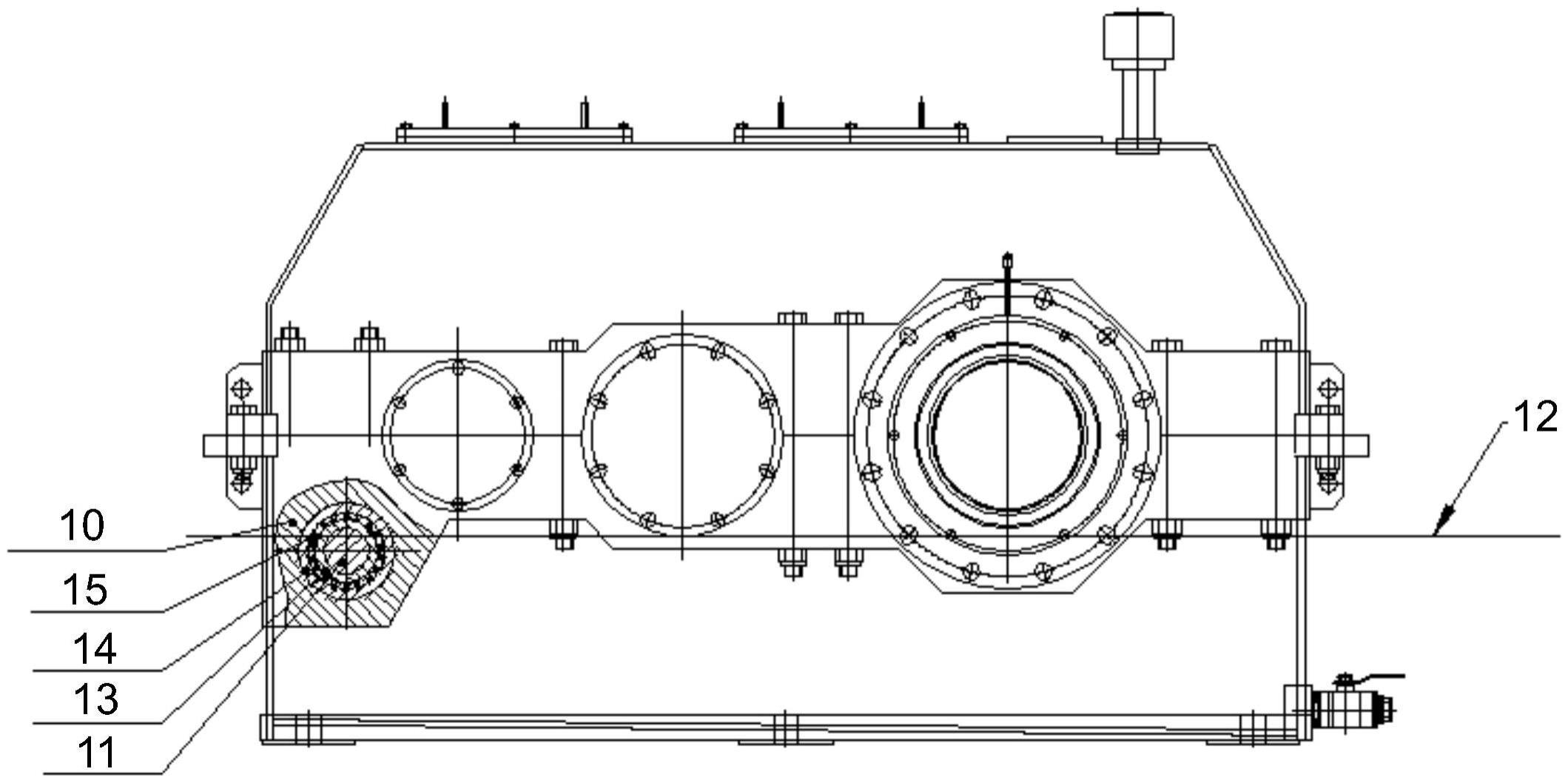 一种船用绞车的齿轮箱润滑结构的制作方法