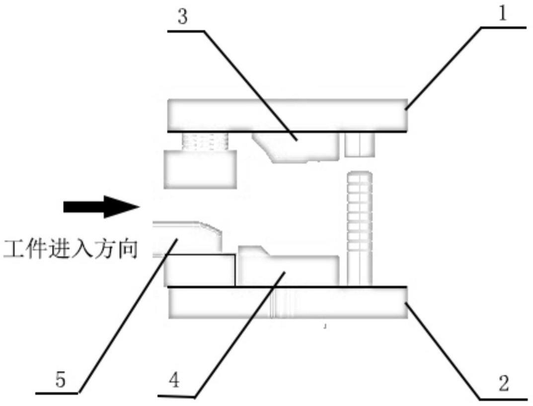 一种延长冲头寿命的F撑拍扁模具的制作方法