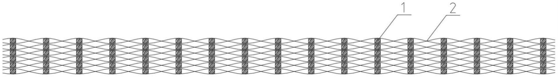 一种竹筋篾片夹心骨架编织结构的制作方法