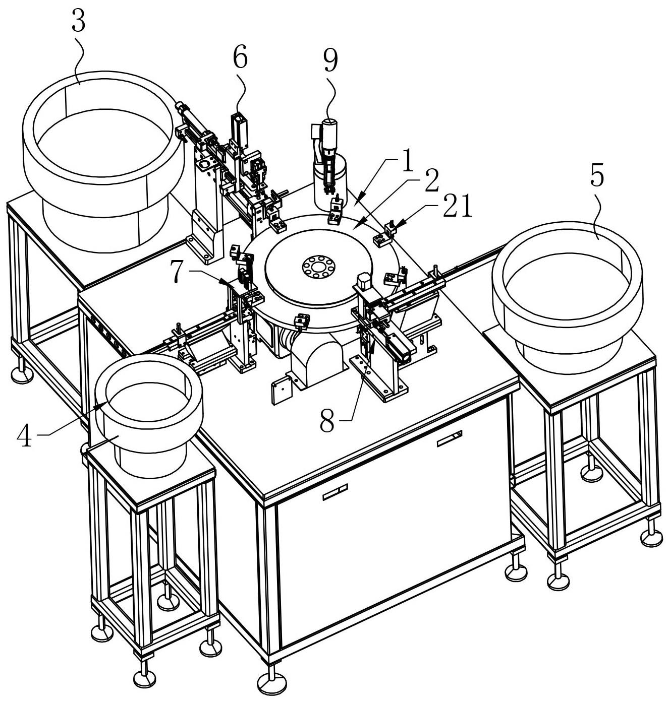一种反弹器导向槽调节杆组件自动装配机的制作方法