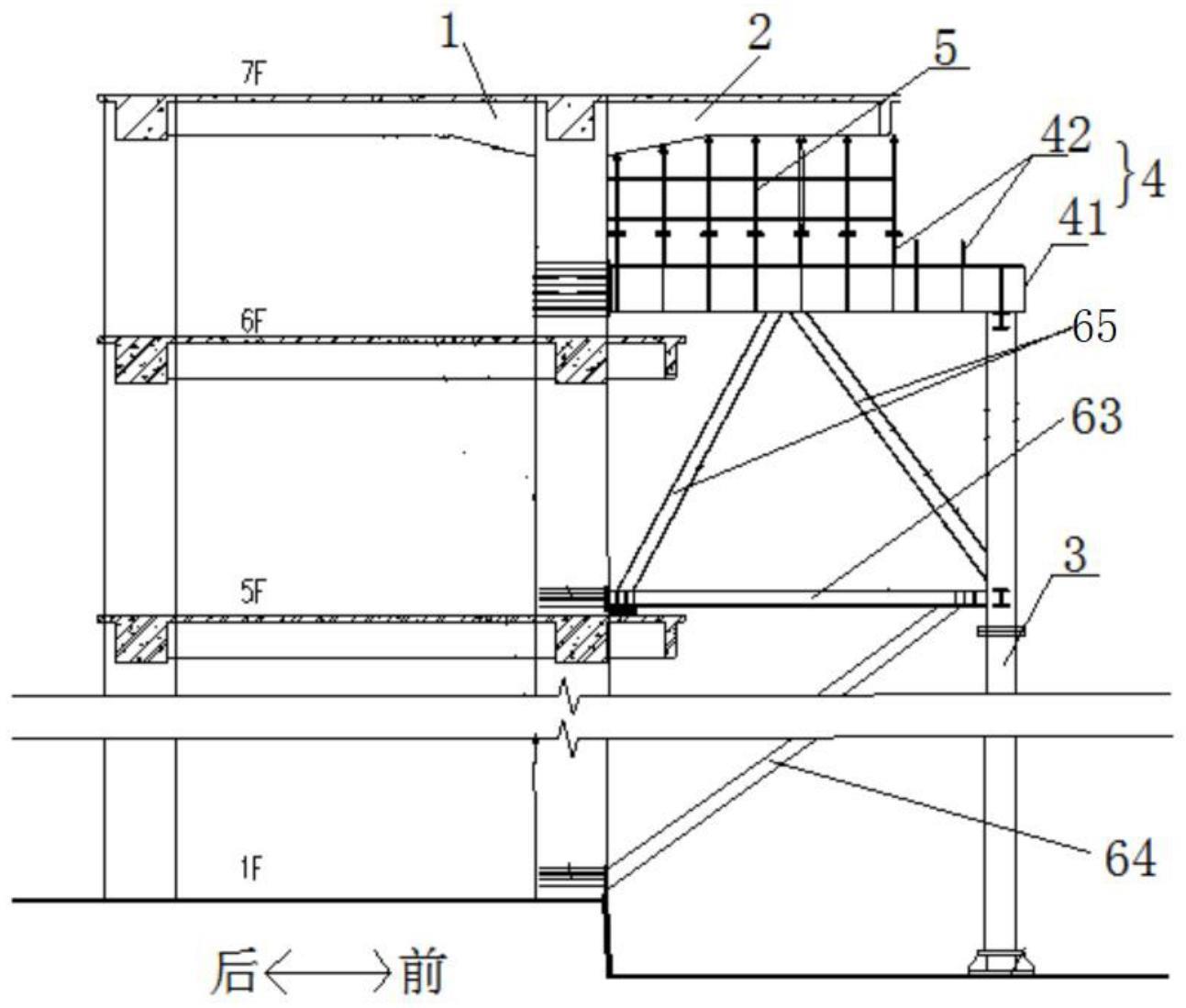 一种悬挑结构钢平台支撑架的制作方法