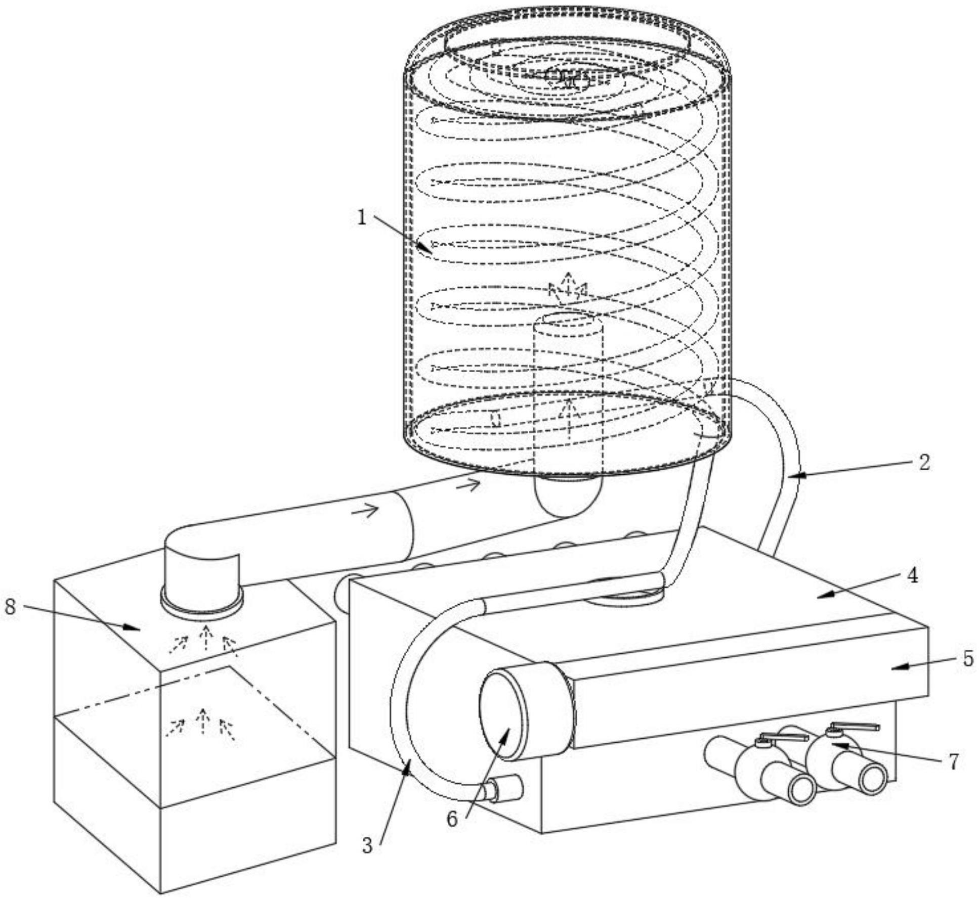 一种空压机余热利用循环机构的制作方法