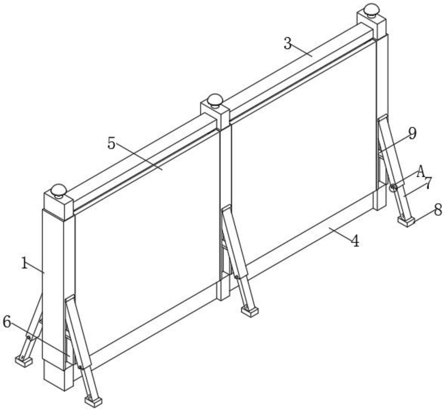 一种建筑施工场地用围挡的制作方法