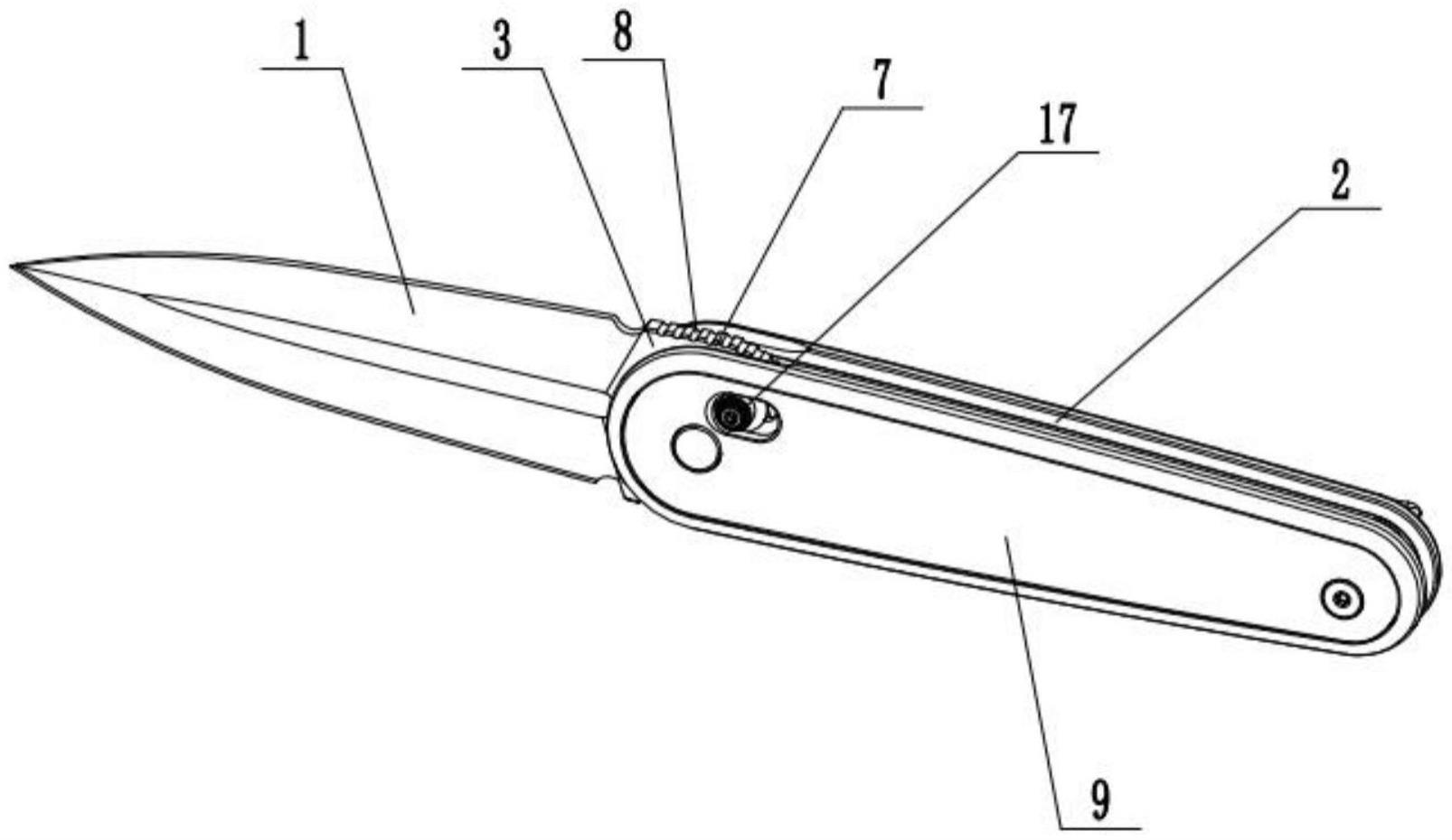 一种具有快速开刀机构的轴锁折叠刀的制作方法