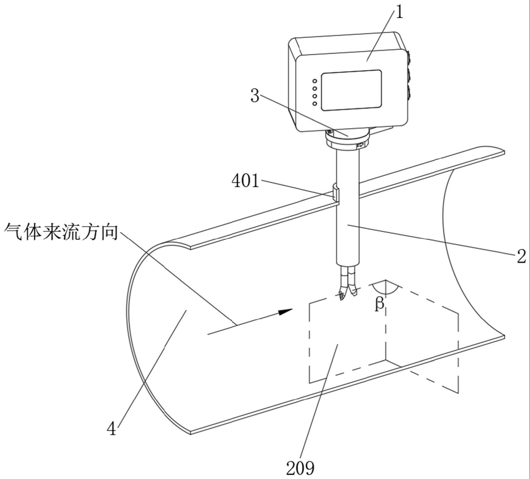 插入式流量计及其测量方法与流程