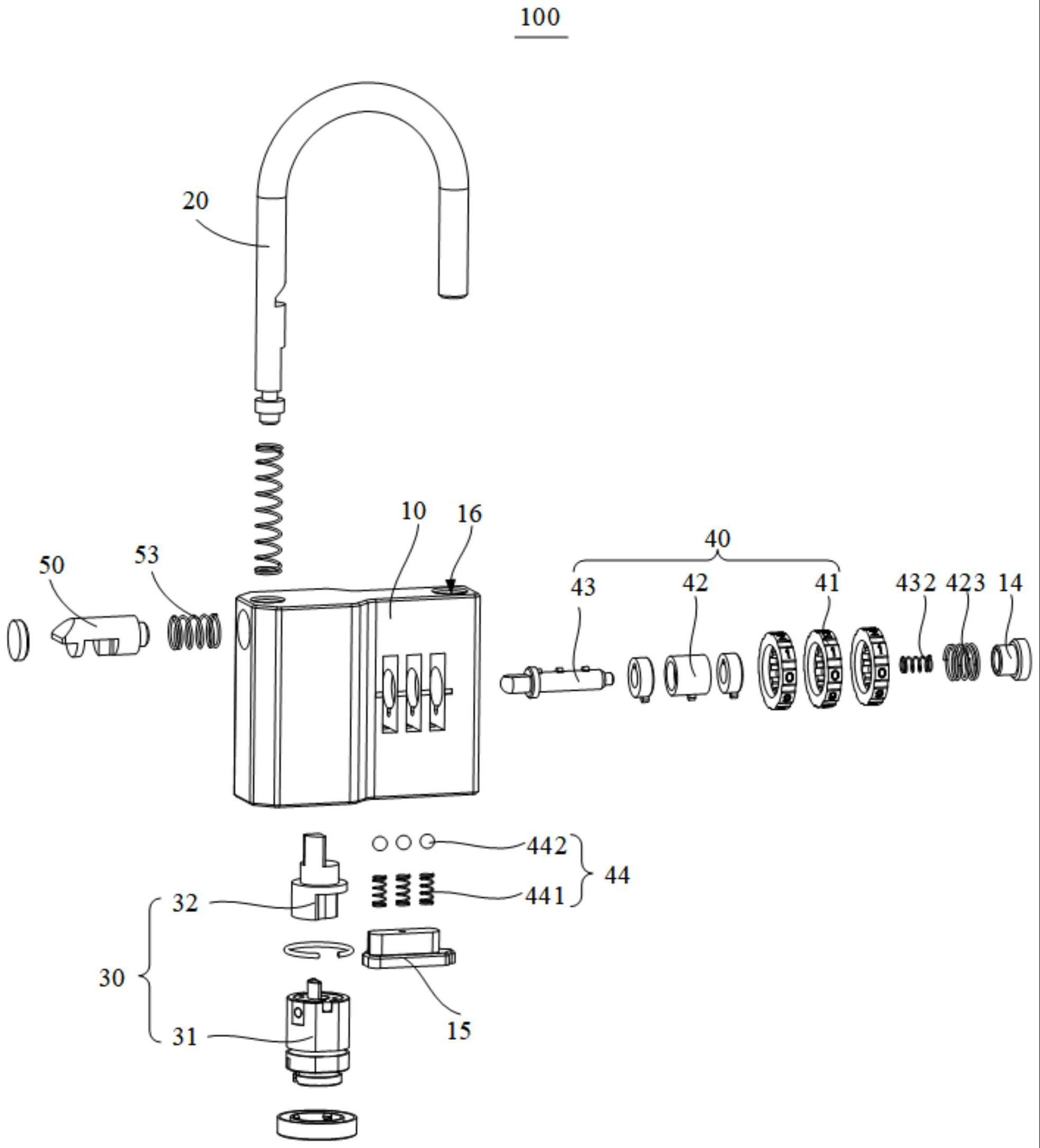 密码和锁芯双重闭锁的锁具的制作方法