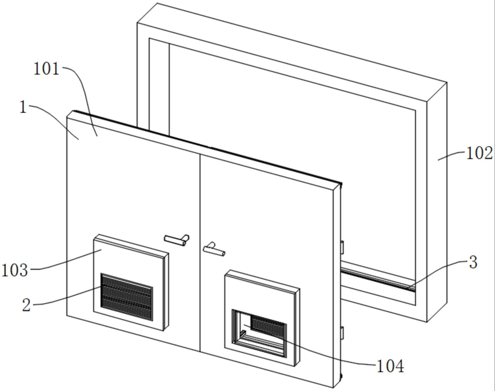 一种低噪声空气净化门的制作方法