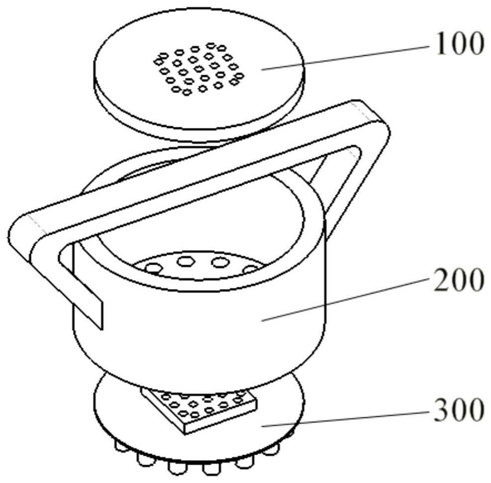 一种电阻抗与超声双模态耦合的传感器