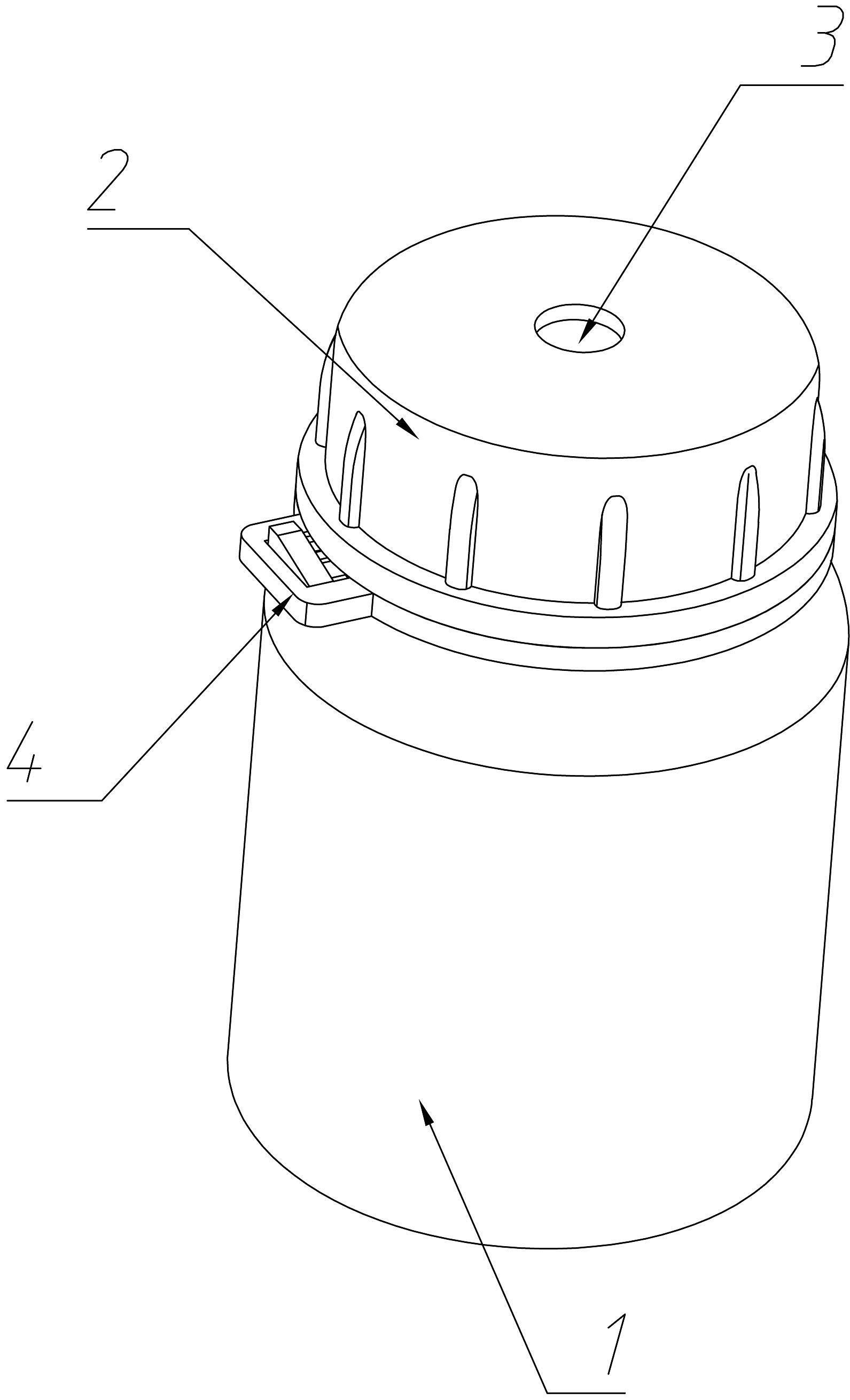 带瓶盖自锁结构的风机变桨轴承集油瓶的制作方法