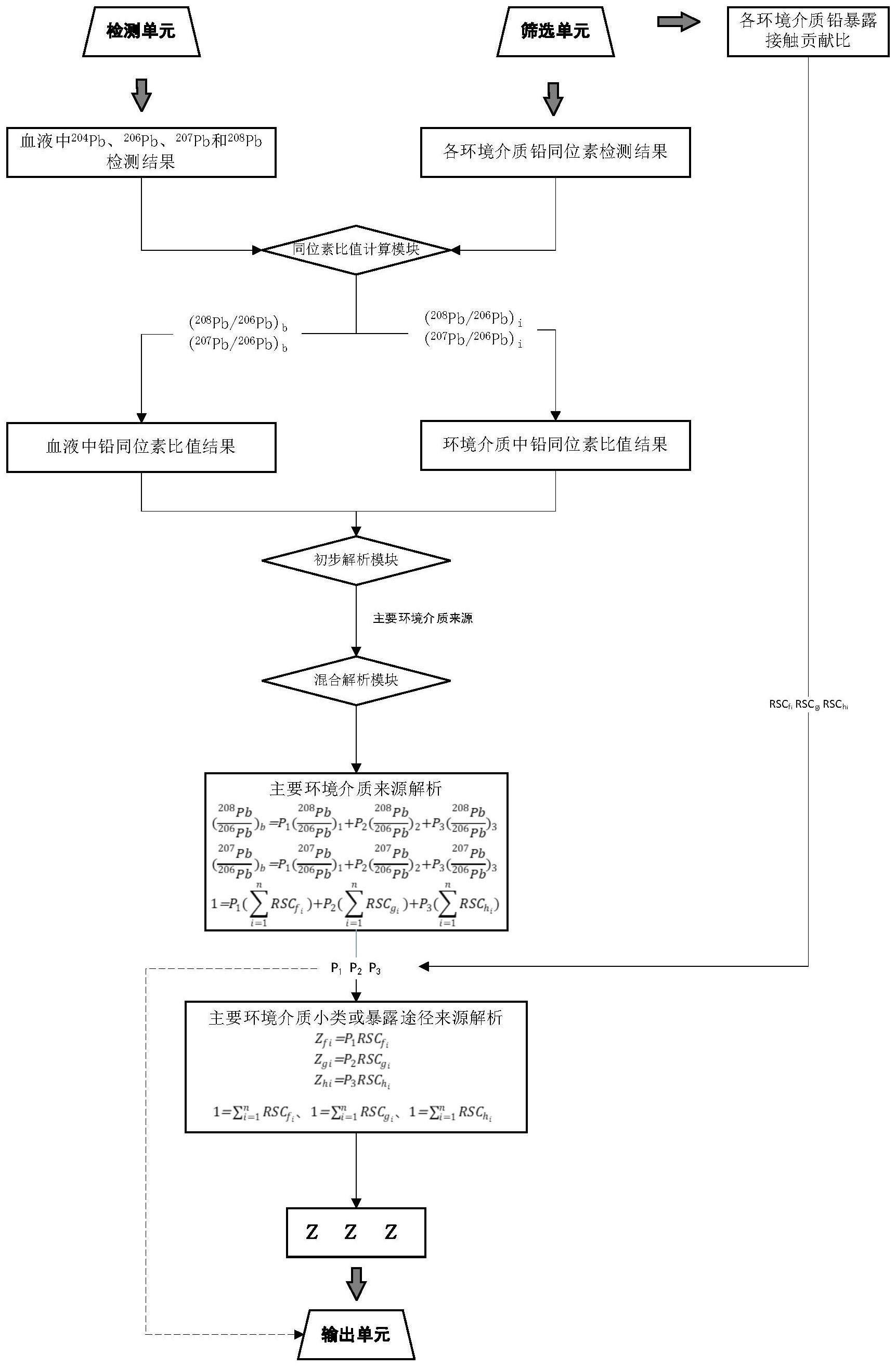 一种血铅来源解析系统和方法与流程