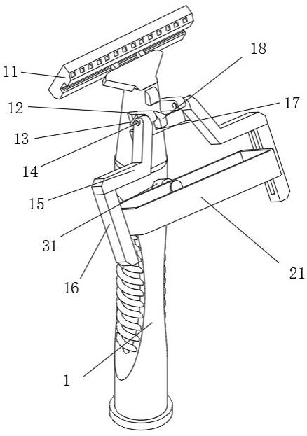 一种自消毒手动剃须刀的制作方法
