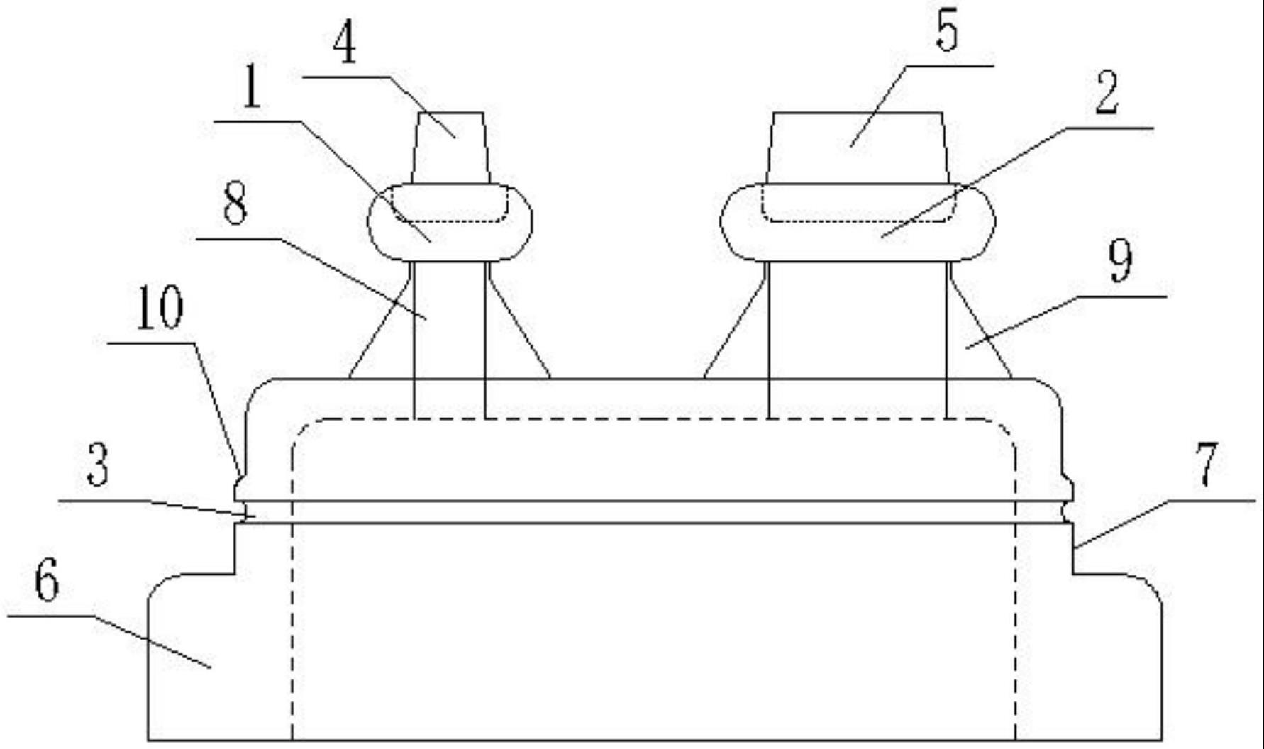 一种冲洗液用双掰断盖的制作方法