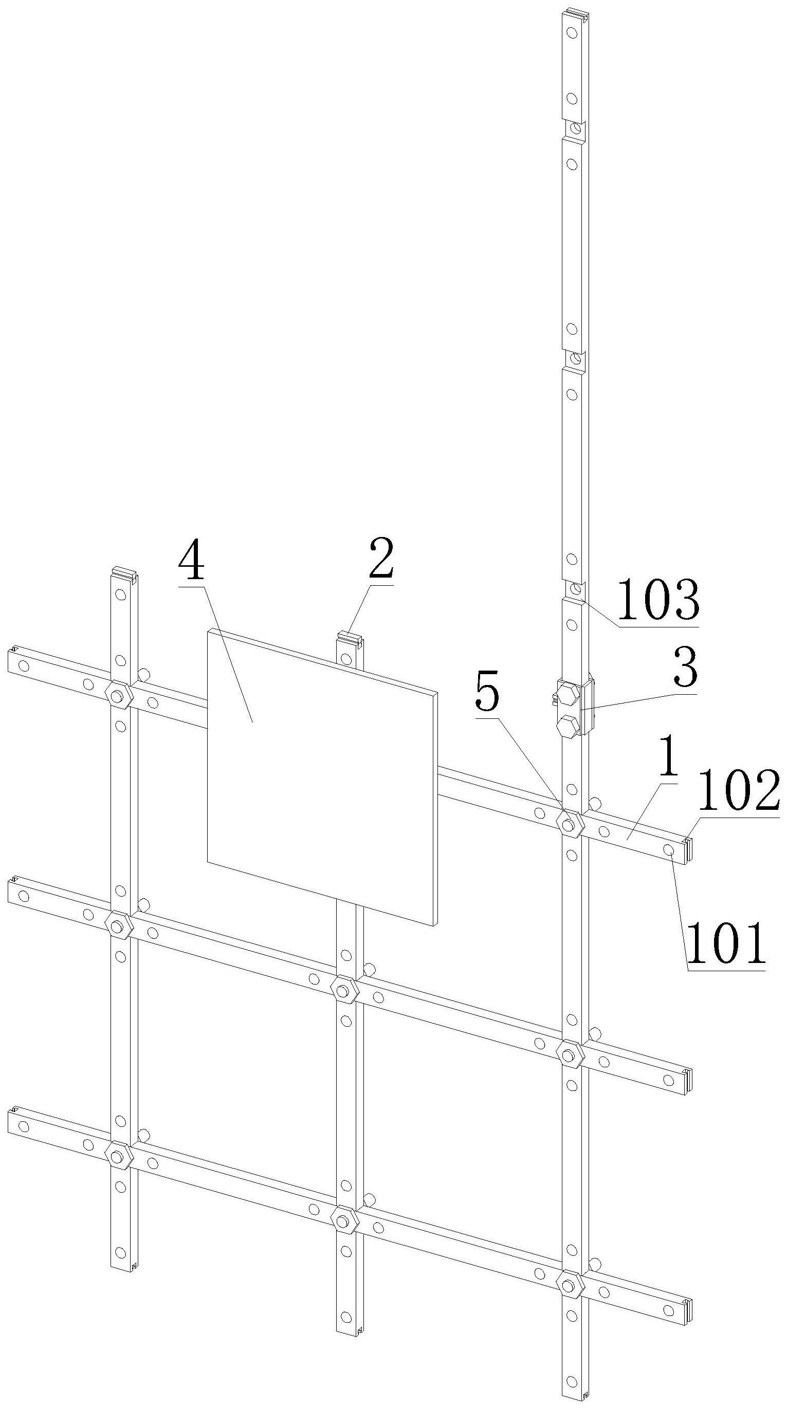 一种建筑幕墙的防脱落加固结构的制作方法