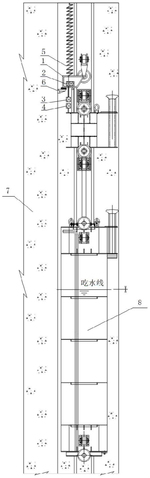 高水头船闸浮式系船柱的浮动式充电装置的制作方法