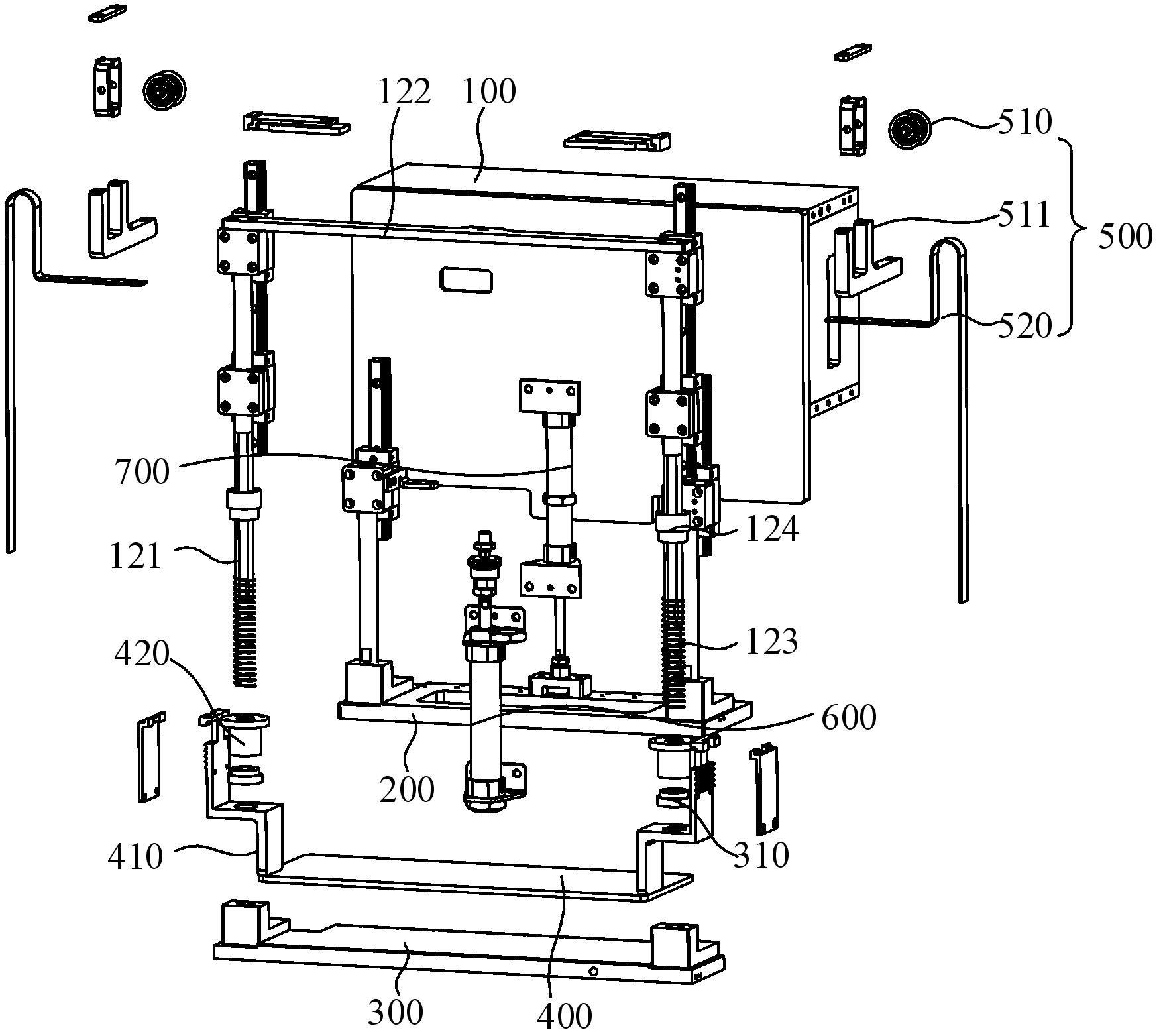 隔膜压板机构及叠片机的制作方法