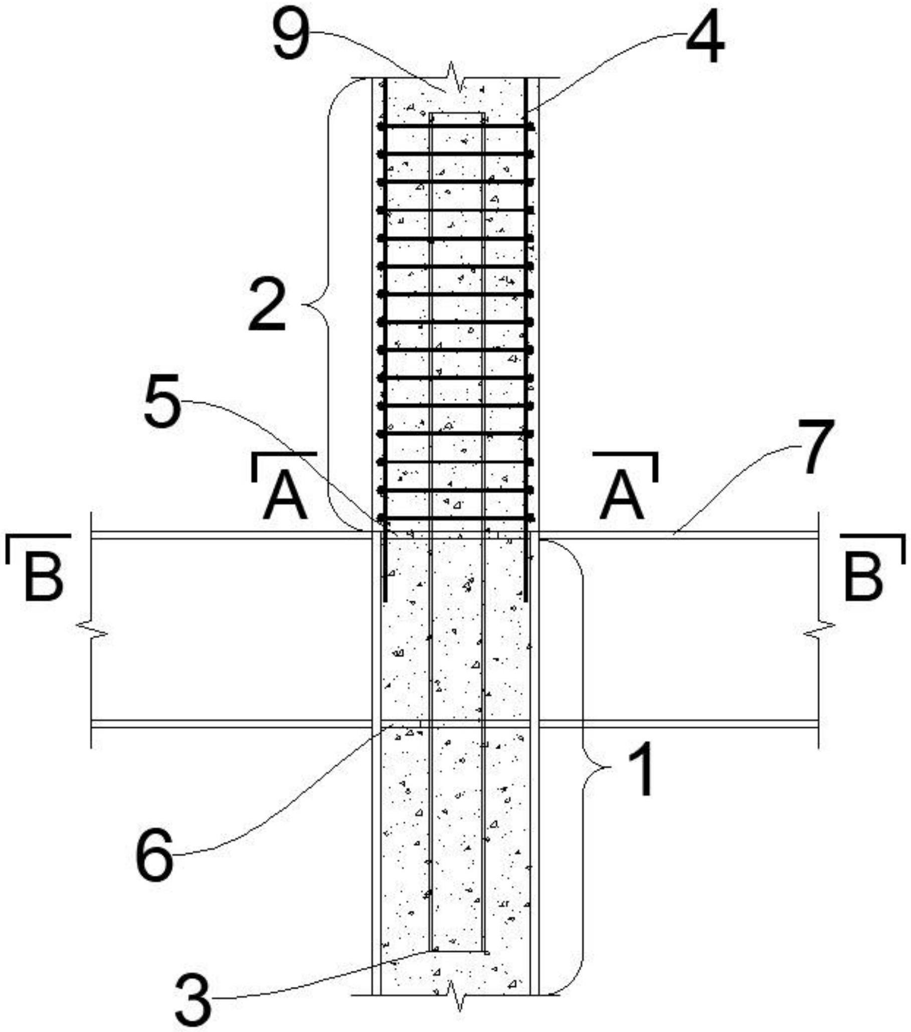 一种箱型柱与钢筋笼的连接结构的制作方法
