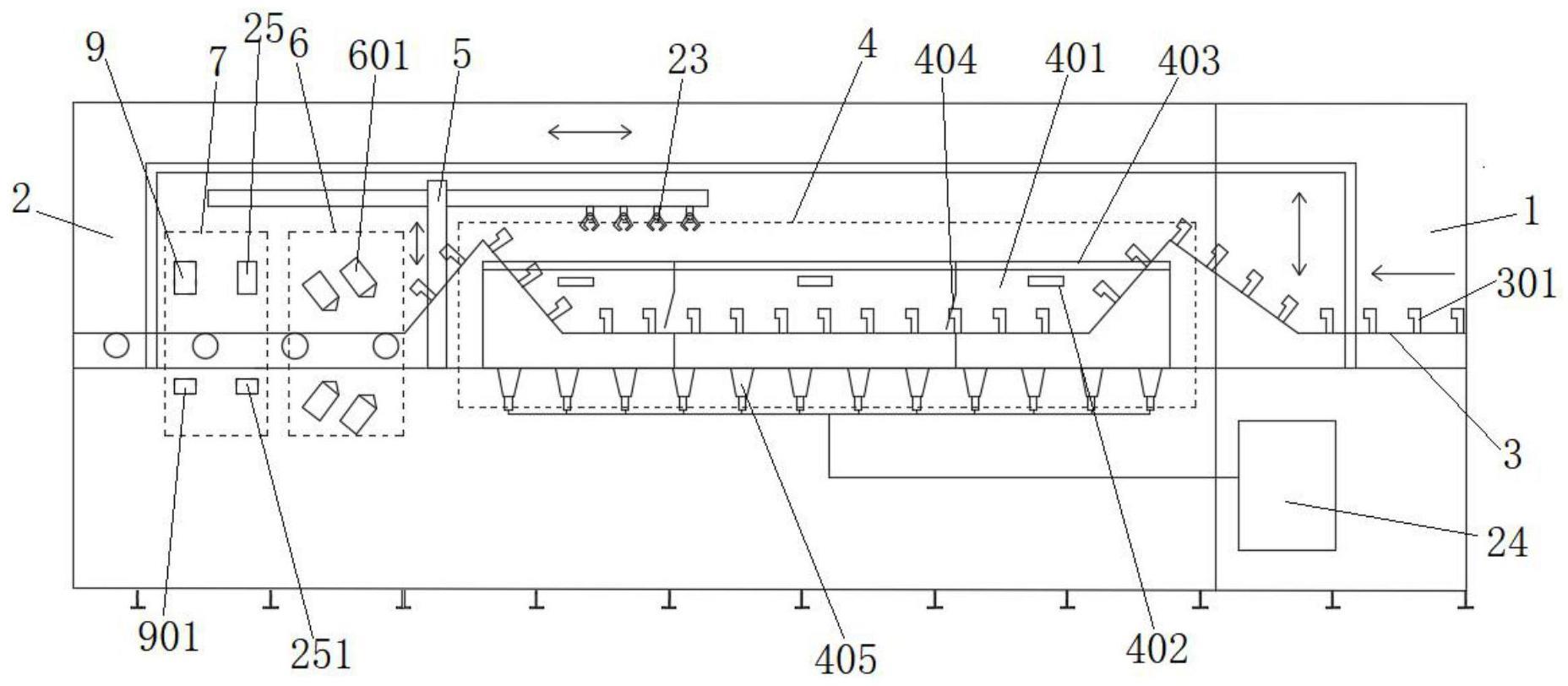 全自动汽车零部件超声波清洗机自动搬送系统的制作方法