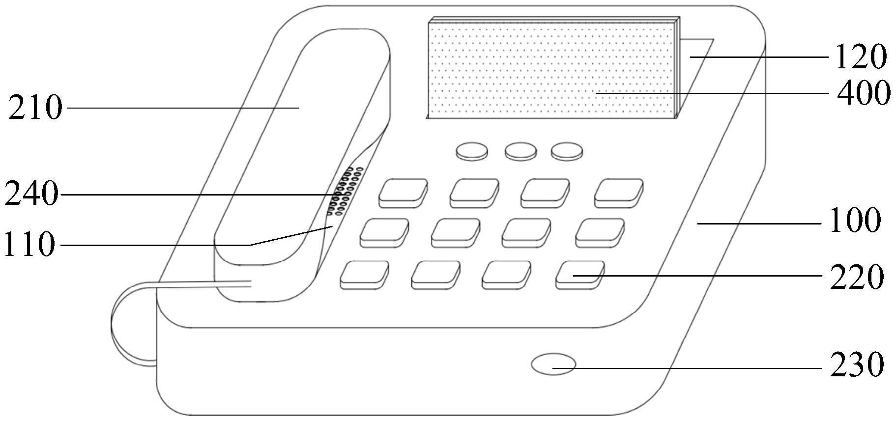 一种屏幕可转动的电话机的制作方法