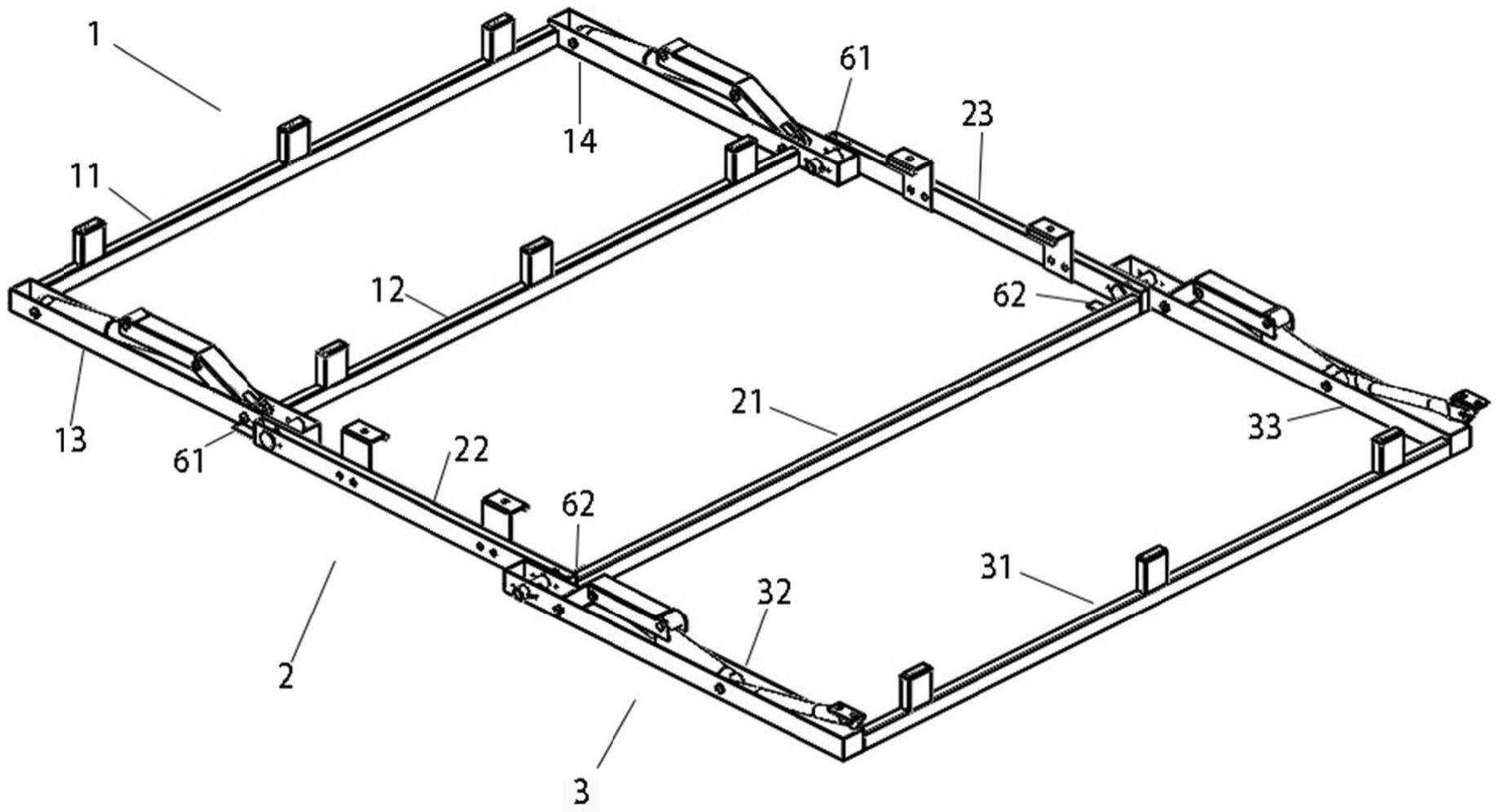 一种折叠电动床床架的制作方法