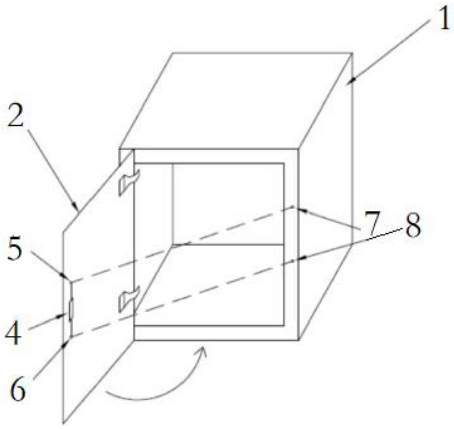 一种充换电柜电池仓门状态检测结构的制作方法