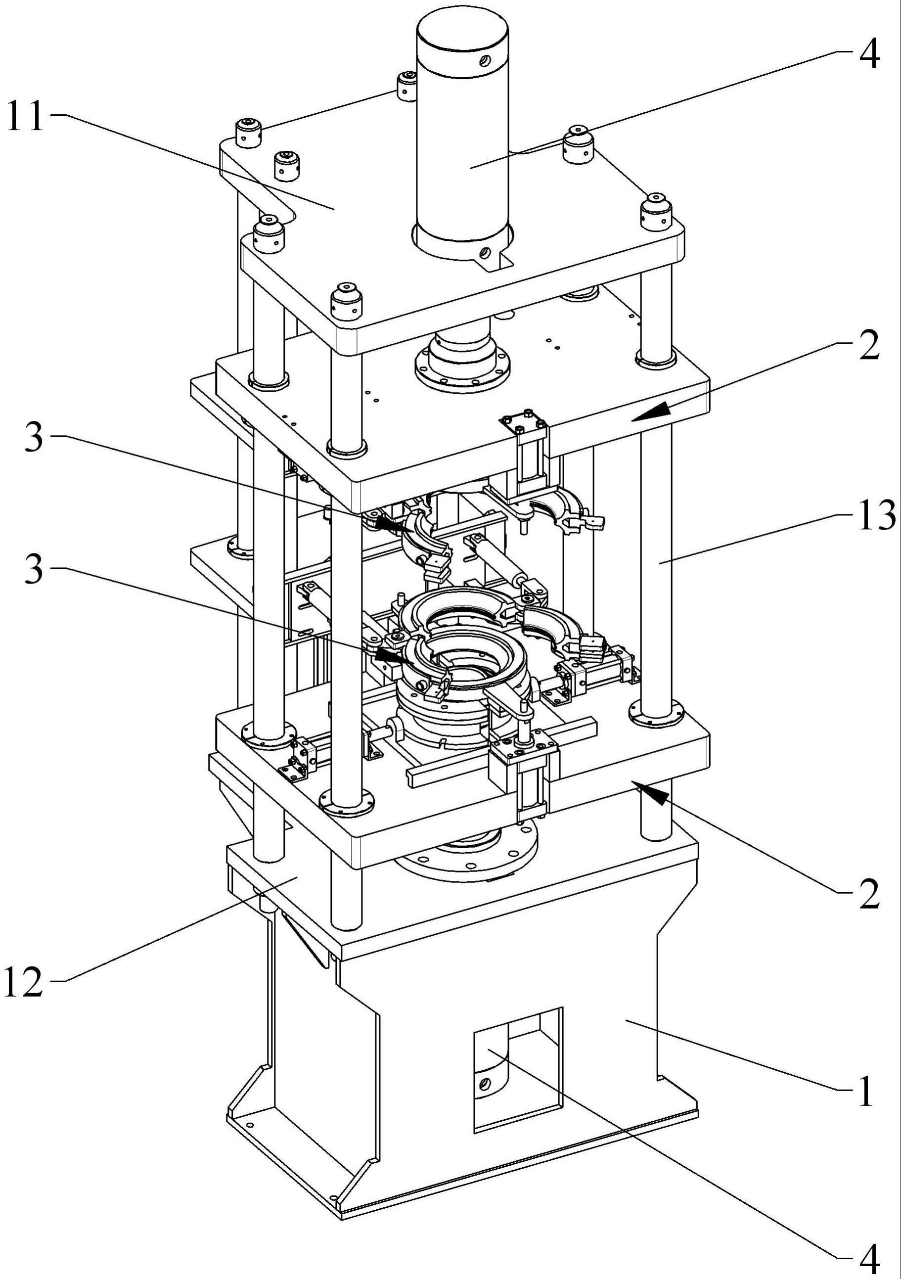 气囊减震弹簧硫化机的制作方法