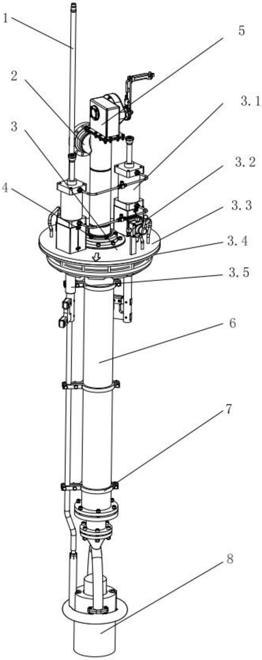 一种鹤管用伸缩式潜油泵密闭卸车垂管的制作方法