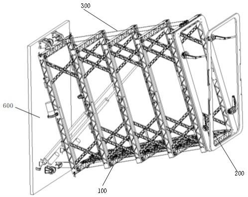 一种用于月面舱段组装对接的大跨度重复展收廊桥机构的制作方法