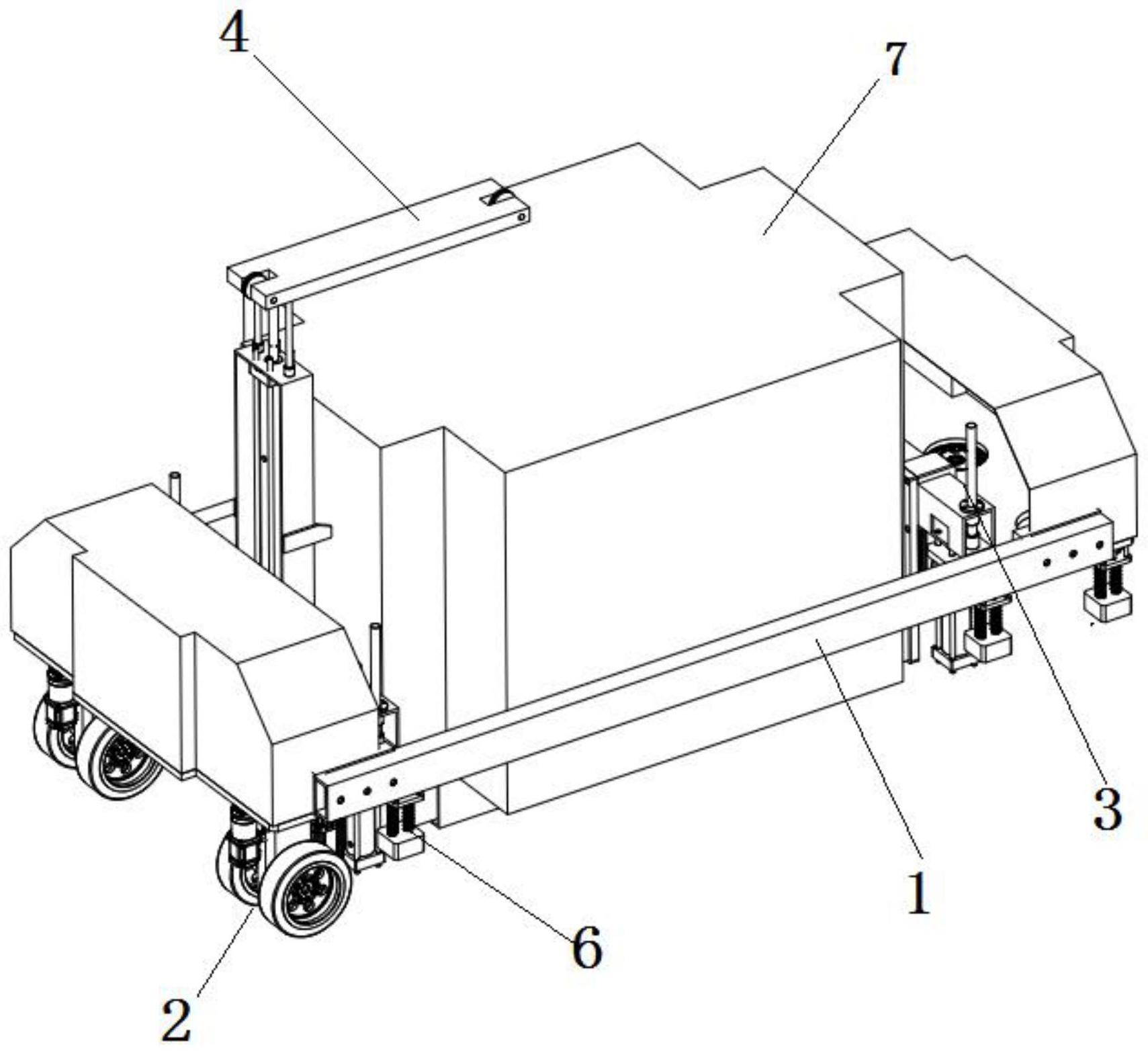 一种配电房内进行干式变压器和配电柜搬运工作的机器人的制作方法