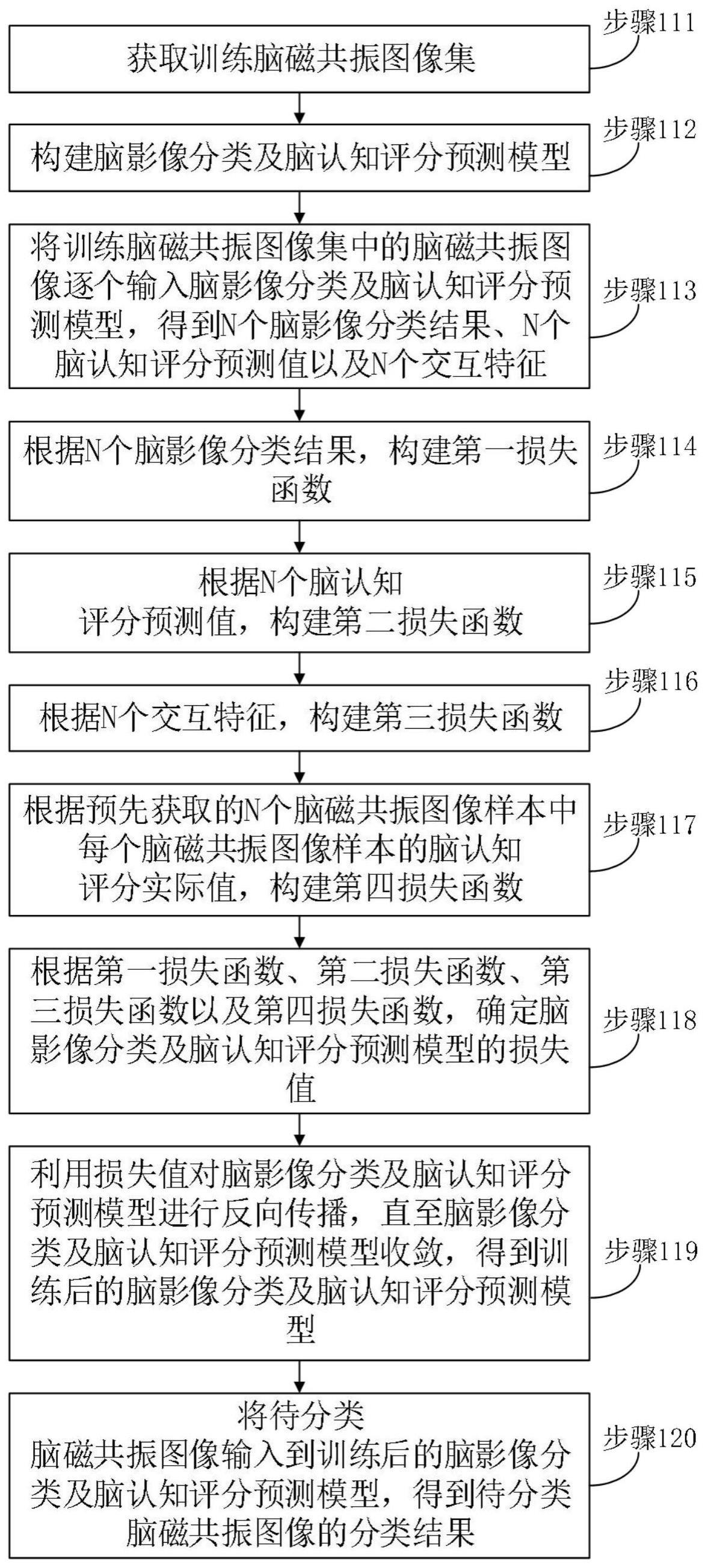 一种基于多任务学习的脑影像分类及脑认知评分预测方法